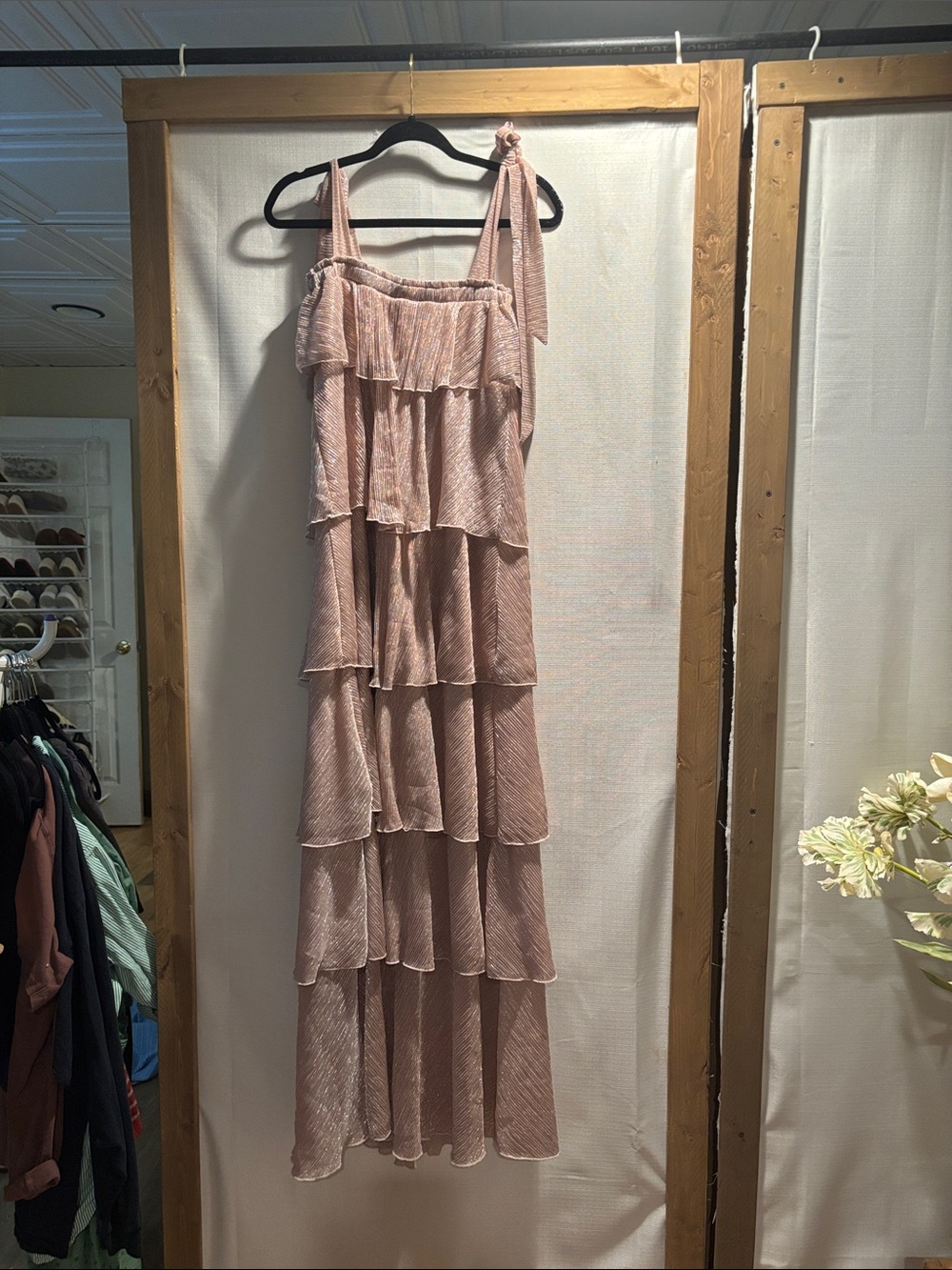 Show Me Your MUMU pink tiered ruffle dress - Picture 6 of 6